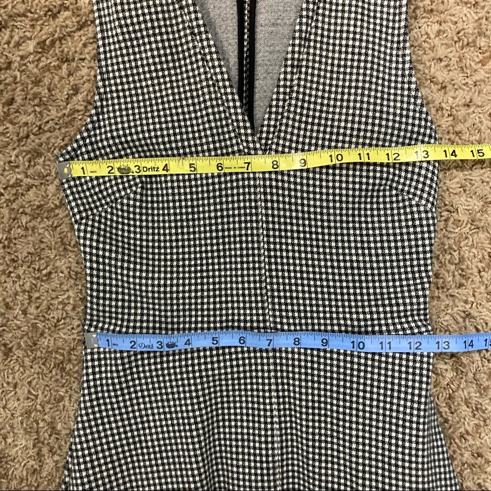 Maeve Anthro Houndstooth A Line Dress Size 8 Black - Picture 3 of 7